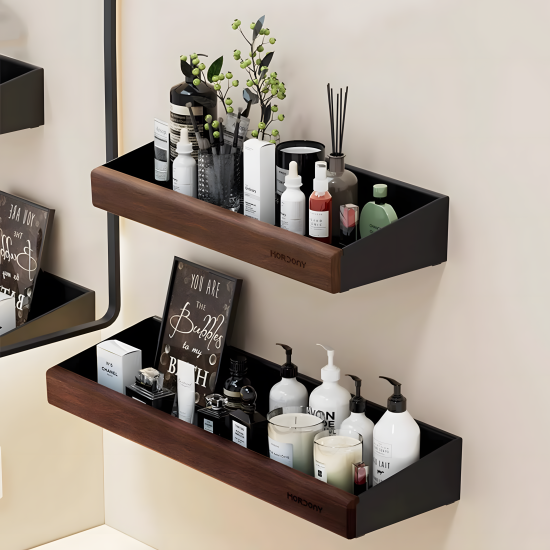 Metal & Wooden Shelf 40 cm